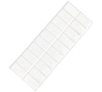 Adsamm® / 20 x patins en feutre / blancs / 20x40 mm / rectangulaire / 1,5 mm d' épaisseur / patins glisseurs auto-adhésifs de qualité optimale de Adsamm®