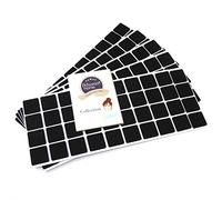 Adsamm® / 200 x Patins en Feutre/Noirs / 25x25 mm/carré/épaisseur 3,5 mm/Patins glisseurs Auto-adhésifs de qualité optimale