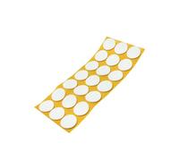 Adsamm® / 21 x Patins antidérapants Autocollants en Caoutchouc cellulaire EPDM/ø 30 mm/Blanc/Rond/Patins antidérapants de 2,5 mm d'épaisseur