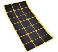 Adsamm® / 21 x Patins antidérapants Autocollants en Caoutchouc cellulaire EPDM / 30x30 mm/Noir/carré/Patins antidérapants de 2,5 mm d'épaisseur
