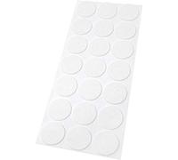 Adsamm® / 21 x Patins en Feutre/Blancs/Ø 30 mm/Rond / 1,5 mm d' épaisseur/Patins glisseurs Auto-adhésifs de qualité optimale de Adsamm®