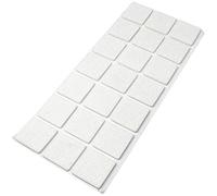 Adsamm® / 21 x Patins en Feutre/Blancs / 30x30 mm/carré/épaisseur 3,5 mm/Patins glisseurs Auto-adhésifs de qualité optimale