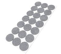 Adsamm® / 21 x Patins en Feutre/Gris/Ø 30 mm/Rond/épaisseur 3,5 mm/Patins glisseurs Auto-adhésifs de qualité optimale