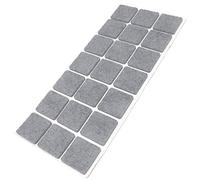 Adsamm® / 21 x Patins en Feutre/Gris / 30x30 mm/carré/épaisseur 3,5 mm/Patins glisseurs Auto-adhésifs de qualité optimale