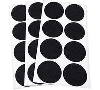 Adsamm® / 24 x Patins en Feutre/Noirs/Ø 50 mm/Rond / 1,5 mm d' épaisseur/Patins glisseurs Auto-adhésifs de qualité optimale de Adsamm®