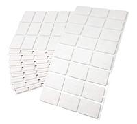 Adsamm® / 240 x Patins en Feutre/Blancs / 25x35 mm/rectangulaire/épaisseur 3,5 mm/Patins glisseurs Auto-adhésifs de qualité optimale