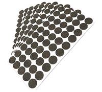 Adsamm® / 250 x patins en feutre / bruns / Ø 20 mm / rond / épaisseur 3,5 mm / patins glisseurs auto-adhésifs de qualité optimale