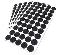 Adsamm® / 250 x Patins en Feutre/Noirs/Ø 22 mm/Rond/épaisseur 3,5 mm/Patins glisseurs Auto-adhésifs de qualité optimale