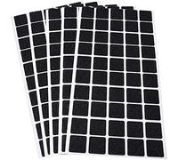 Adsamm® / 250 x Patins en Feutre/Noirs / 20x20 mm/carré / 1,5 mm d' épaisseur/Patins glisseurs Auto-adhésifs de qualité optimale de Adsamm®
