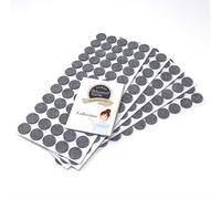 Adsamm® / 300 x patins en feutre / gris / Ø 20 mm / rond / épaisseur 3,5 mm / patins glisseurs auto-adhésifs de qualité optimale