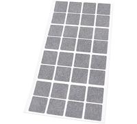 Adsamm® / 32 x Patins en Feutre/Gris / 25x25 mm/carré / 1,5 mm d' épaisseur/Patins glisseurs Auto-adhésifs de qualité optimale de Adsamm®