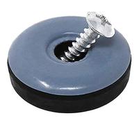 Adsamm® / 32 x patins en PTFE haut de gamme avec vis / bleu-gris / Ø 30 mm / rond / patins glisseurs qualité premium de Adsamm®