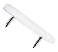 Adsamm® / 32 x patins glisseurs en plastique avec clou / blancs / 18x44 mm / rectangulaire / pieds glisseurs en plastique à clou pour meubles, de qualité optimale de Adsamm®