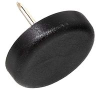 Adsamm® / 32 x patins glisseurs en plastique avec clou / noirs / Ø 25 mm / rond / pieds glisseurs en plastique à clou pour meubles, de qualité optimale de Adsamm®