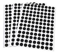 Adsamm® / 324 x Patins en Feutre/Noirs/Ø 10 mm/Rond / 1,5 mm d' épaisseur/Patins glisseurs Auto-adhésifs de qualité optimale de Adsamm®