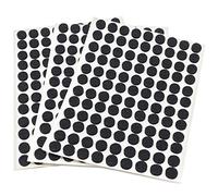 Adsamm® / 324 x Patins en Feutre/Noirs/Ø 10 mm/Rond/épaisseur 3,5 mm/Patins glisseurs Auto-adhésifs de qualité optimale