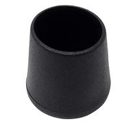 Adsamm® / 4 x Embouts extérieur/Noir/Ø 24-26 mm/Rond/Robuste glisseur à Fixer sur Tout Les Jambes Rondes des Meubles/pour Zones sèches et humides.