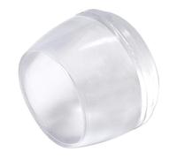 Adsamm® / 4 x Embouts extérieur/Transparent/Ø 19-20 mm/Rond/Robuste glisseur à Fixer sur Tout Les Jambes Rondes des Meubles/pour Zones sèches et humides.