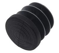 Adsamm® / 4 x Embouts Insert à ailettes/Noir/Ø 21-23 mm/Rond/Patin glisseur/pour Pieds tubulaires