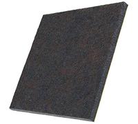Adsamm® / 4 x patins en feutre extra forts / bruns / 100x100 mm / carré / épaisseur 5,5 mm / patins glisseurs auto-adhésifs haut de gamme