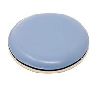 Adsamm® / 4 x Patins en PTFE / bleu-gris / Ø 40 mm / rond / Glisseurs autocollants PTFE / patins glisseurs auto-adhésif qualité premium