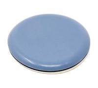 Adsamm® / 4 x Patins en PTFE / bleu-gris / Ø 50 mm / rond / Glisseurs autocollants PTFE / patins glisseurs auto-adhésif qualité premium