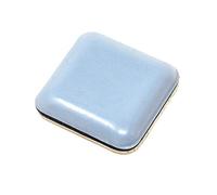Adsamm® / 4 x Patins en PTFE / bleu-gris / 24x24 mm / carré / Glisseurs autocollants PTFE / patins glisseurs auto-adhésif qualité premium