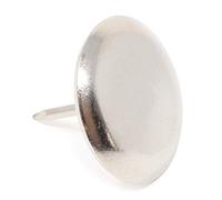 Adsamm® / 4 x patins glisseurs en métal avec clou / argentés / Ø 35 mm / rond / pieds glisseurs en métal à clou pour meubles, de qualité optimale de Adsamm®