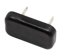 Adsamm® / 4 x patins glisseurs en plastique avec clou / noirs / 18x30 mm / rectangulaire / pieds glisseurs en plastique à clou pour meubles, de qualité optimale de Adsamm®