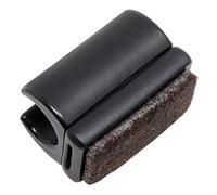 Adsamm® / 4 x Patins pour chaises et Tables à piètement Luge avec Feutre/Noir/Ø 12-13 mm/Rond/Patin de Meuble avec Base échangeable en Feutre pour mobilier à Cadre Tubulaire