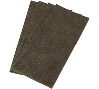 Adsamm® / 4 x plaquette autocollante en feutre pour le découpage / bruns / 80x180 mm / rectangulaire / 3,5 mm d' épaisseur / patins feutre auto-adhésifs