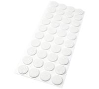 Adsamm® / 40 x Patins en Feutre/Blancs/Ø 18 mm/Rond/épaisseur 3,5 mm/Patins glisseurs Auto-adhésifs de qualité optimale