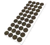 Adsamm® / 40 x Patins en Feutre/Bruns/Ø 18 mm/Rond/épaisseur 3,5 mm/Patins glisseurs Auto-adhésifs de qualité optimale