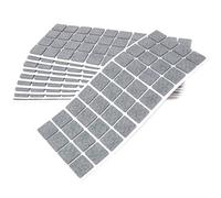 Adsamm® / 400 x Patins en Feutre/Gris / 25x25 mm/carré/épaisseur 3,5 mm/Patins glisseurs Auto-adhésifs de qualité optimale