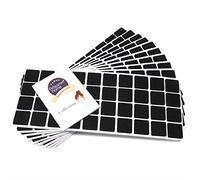 Adsamm® / 400 x Patins en Feutre/Noirs / 25x25 mm/carré/épaisseur 3,5 mm/Patins glisseurs Auto-adhésifs de qualité optimale