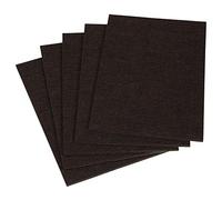 Adsamm® / 5 x patins en feutre extra forts / bruns / 200x300 mm / rectangulaire / épaisseur 5,5 mm / patins glisseurs auto-adhésifs haut de gamme