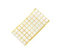 Adsamm® / 50 x Patins antidérapants Autocollants en Caoutchouc cellulaire EPDM / 20x20 mm/Blanc/carré/Patins antidérapants de 2,5 mm d'épaisseur
