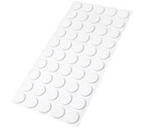 Adsamm® / 50 x Patins en Feutre/Blancs/Ø 16 mm/Rond/épaisseur 3,5 mm/Patins glisseurs Auto-adhésifs de qualité optimale