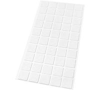 Adsamm® / 50 x Patins en Feutre/Blancs / 20x20 mm/carré / 1,5 mm d' épaisseur/Patins glisseurs Auto-adhésifs de qualité optimale de Adsamm®