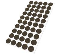 Adsamm® / 50 x Patins en Feutre/Bruns/Ø 16 mm/Rond/épaisseur 3,5 mm/Patins glisseurs Auto-adhésifs de qualité optimale