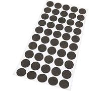 Adsamm® / 50 x Patins en Feutre/Bruns/Ø 20 mm/Rond / 1,5 mm d' épaisseur/Patins glisseurs Auto-adhésifs de qualité optimale de Adsamm®