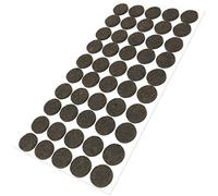 Adsamm® / 50 x Patins en Feutre/Bruns/Ø 20 mm/Rond/épaisseur 3,5 mm/Patins glisseurs Auto-adhésifs de qualité optimale