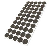 Adsamm® / 50 x Patins en Feutre/Bruns/Ø 22 mm/Rond/épaisseur 3,5 mm/Patins glisseurs Auto-adhésifs de qualité optimale