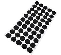 Adsamm® / 50 x Patins en Feutre/Noirs/Ø 20 mm/Rond / 1,5 mm d' épaisseur/Patins glisseurs Auto-adhésifs de qualité optimale de Adsamm®