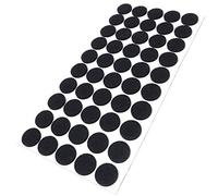 Adsamm® / 50 x Patins en Feutre/Noirs/Ø 22 mm/Rond/épaisseur 3,5 mm/Patins glisseurs Auto-adhésifs de qualité optimale
