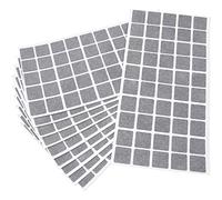 Adsamm® / 500 x Patins en Feutre/Gris / 20x20 mm/carré / 1,5 mm d' épaisseur/Patins glisseurs Auto-adhésifs de qualité optimale de Adsamm®