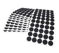 Adsamm® / 500 x patins en feutre / noirs / Ø 22 mm / rond / épaisseur 3,5 mm / patins glisseurs auto-adhésifs de qualité optimale