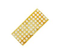 Adsamm® / 60 x Patins antidérapants Autocollants en Caoutchouc cellulaire EPDM/ø 14 mm/Blanc/Rond/Patins antidérapants de 2,5 mm d'épaisseur
