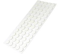 Adsamm® / 60 x Patins en Feutre/Blancs/Ø 14 mm/Rond/épaisseur 3,5 mm/Patins glisseurs Auto-adhésifs de qualité optimale
