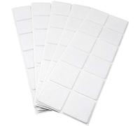 Adsamm® / 60 x Patins en Feutre/Blancs / 40x40 mm/carré/épaisseur 3,5 mm/Patins glisseurs Auto-adhésifs de qualité optimale